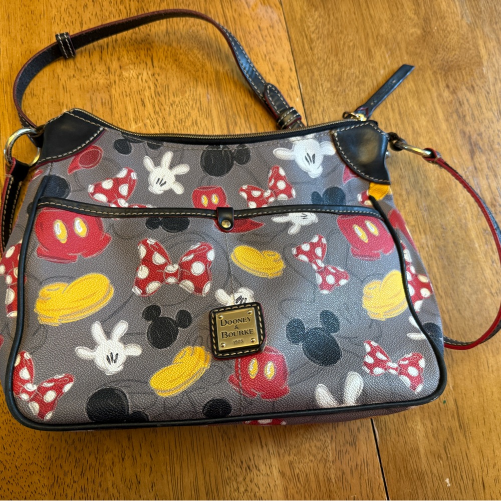 Disney Dooney and Bourke Best of Mickey/Mickey Mania/ Body Parts Crossbody